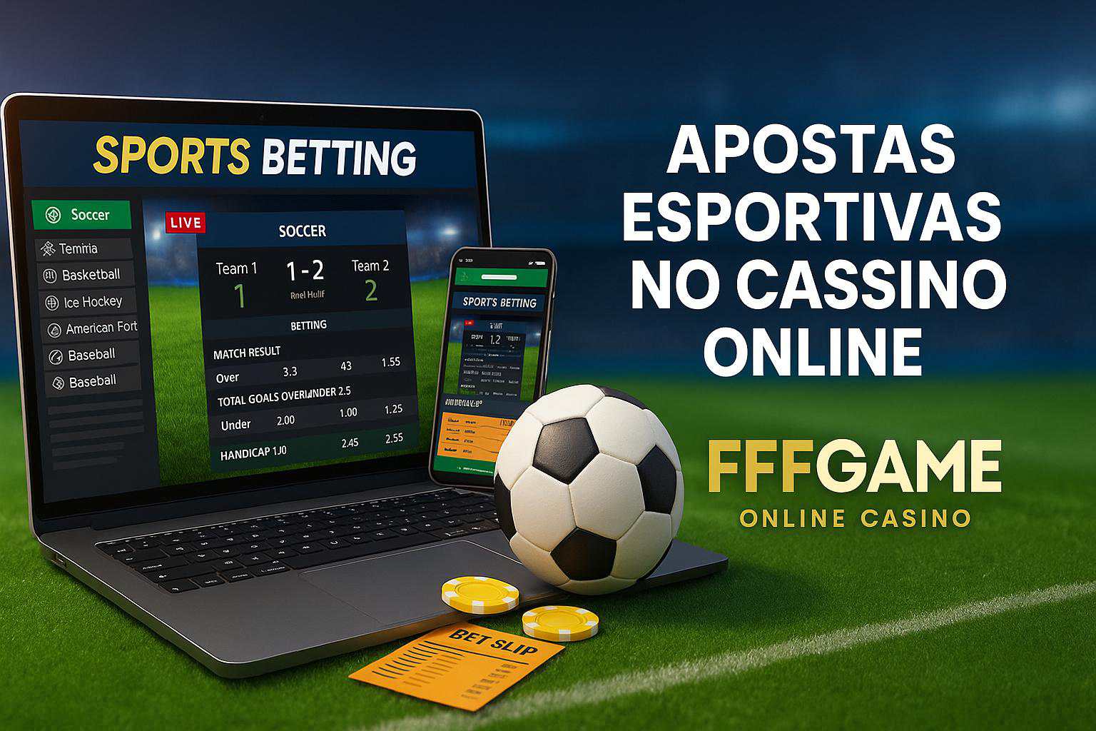 Aposte em apostas esportivas no cassino online FFFGAME