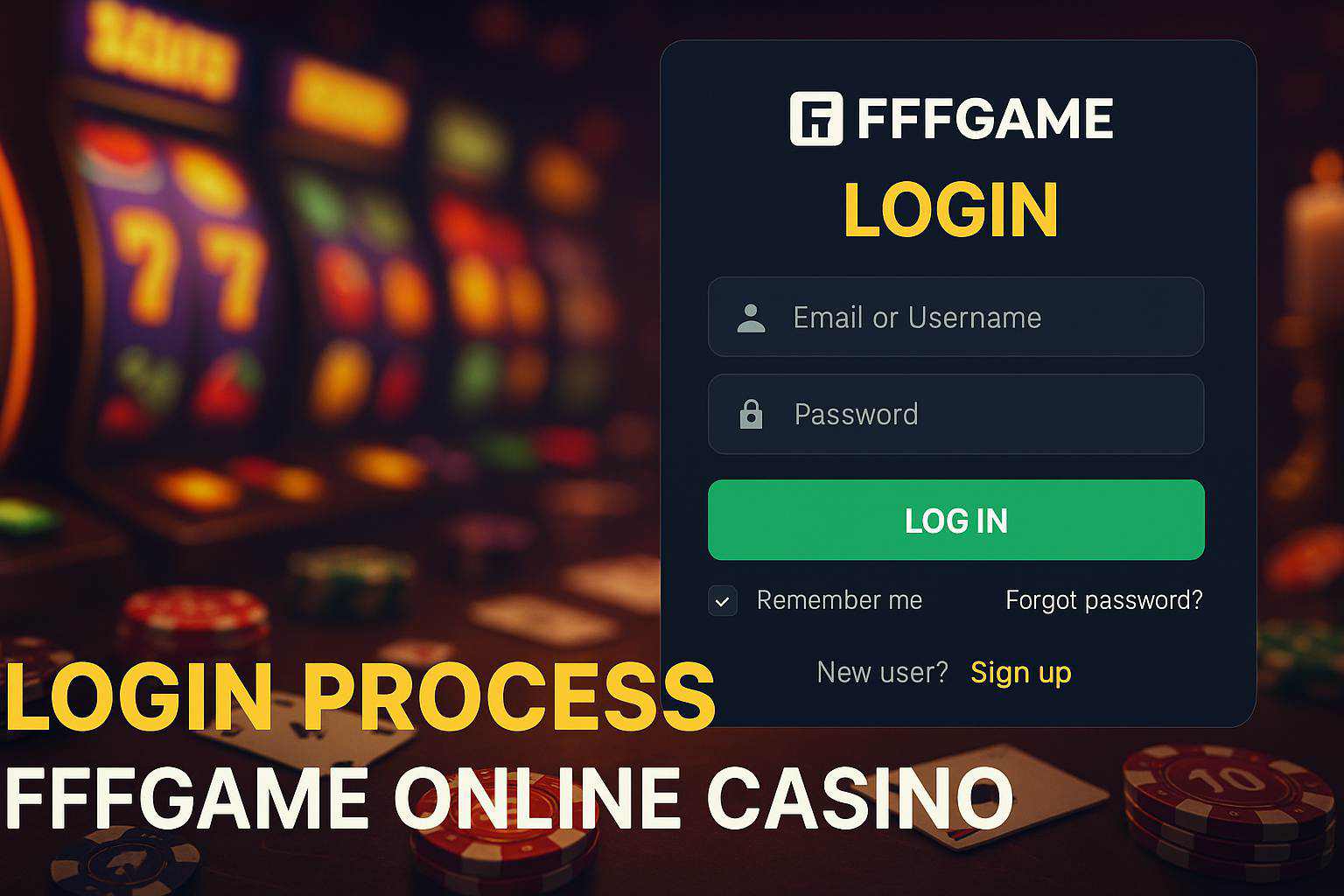 Login no Cassino FFFGAME