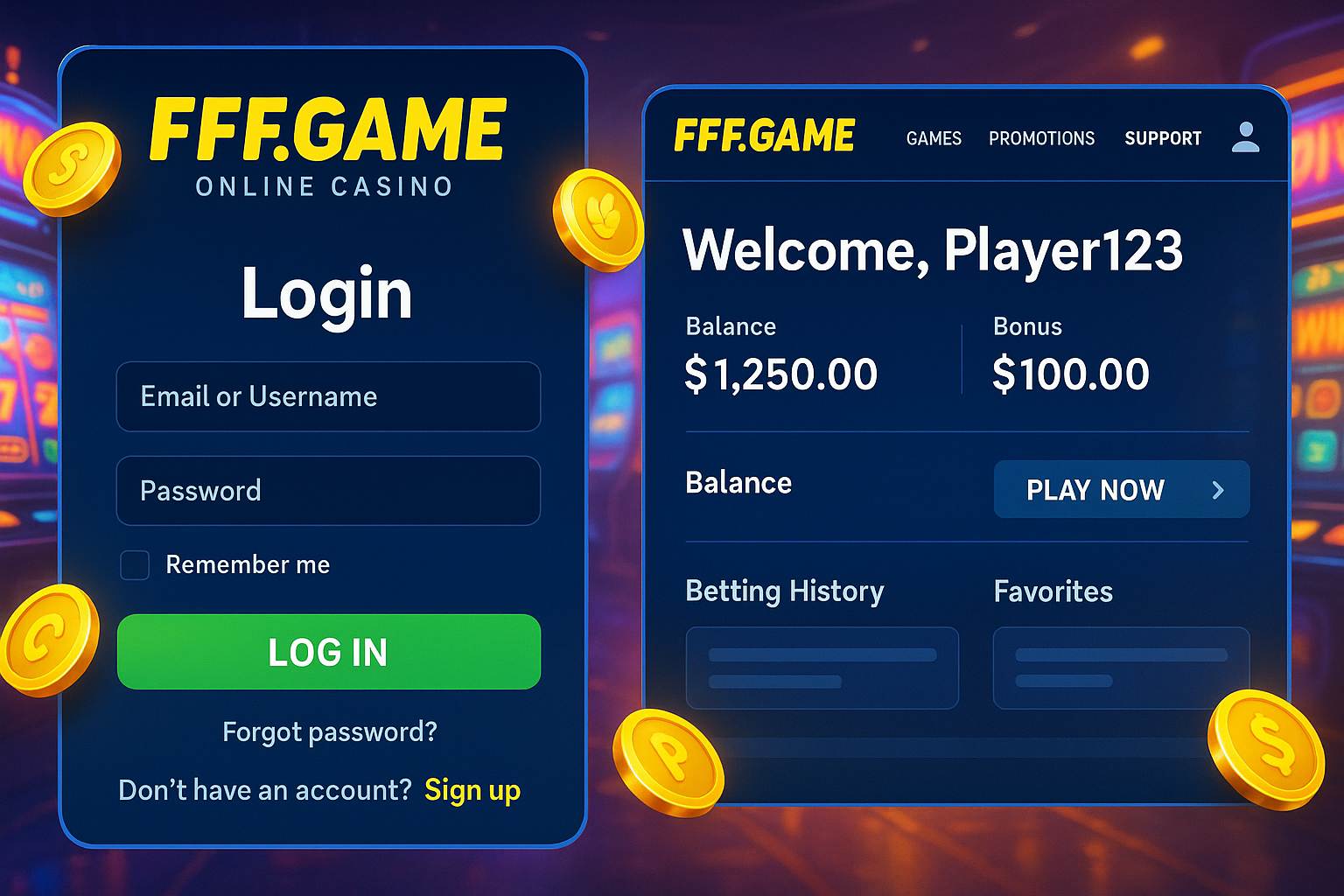 Não Perca tempo, o rRgistro na site FFFGAME